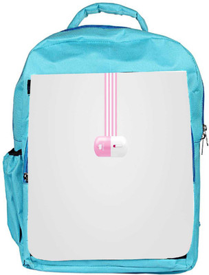 

Snoogg Eco Friendly Canvas Pink Ipod Designer Backpack Rucksack School Travel Unisex Casual Canvas Bag Bookbag Satchel 5 L Backpack(Blue)