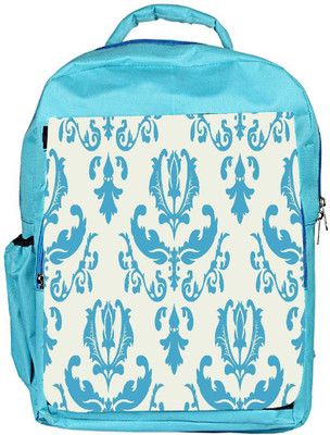 

Snoogg Eco Friendly Canvas Blue Cream Designer Backpack Rucksack School Travel Unisex Casual Canvas Bag Bookbag Satchel 5 L Backpack(Blue)