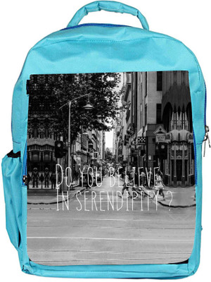 

Snoogg Eco Friendly Canvas Do You Believe In Serendipity Backpack Rucksack School Travel Unisex Casual Canvas Bag Bookbag Satchel 5 L Backpack(Blue)
