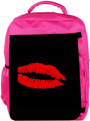 

Snoogg Eco Friendly Canvas Red Kiss Backpack Rucksack School Travel Unisex Casual Canvas Bag Bookbag Satchel 5 L Backpack(Pink)