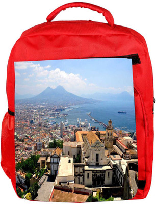 

Snoogg Eco Friendly Canvas Mexico City Designer Backpack Rucksack School Travel Unisex Casual Canvas Bag Bookbag Satchel 5 L Backpack(Red)