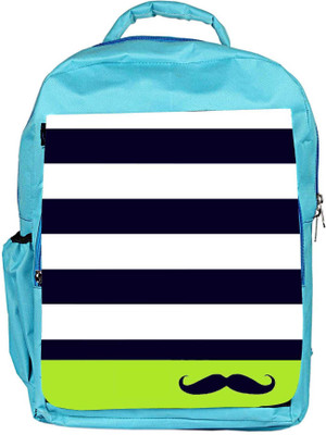 

Snoogg Eco Friendly Canvas Mustache Nautica Backpack Rucksack School Travel Unisex Casual Canvas Bag Bookbag Satchel 5 L Backpack(Blue)