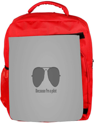 

Snoogg Eco Friendly Canvas I M A Pilot Designer Backpack Rucksack School Travel Unisex Casual Canvas Bag Bookbag Satchel 5 L Backpack(Red)