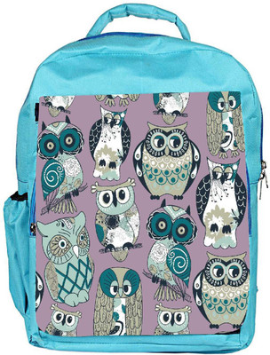 

Snoogg Eco Friendly Canvas Dull Owl Designer Backpack Rucksack School Travel Unisex Casual Canvas Bag Bookbag Satchel 5 L Backpack(Blue)