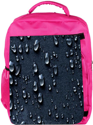 

Snoogg Eco Friendly Canvas Grey Drops Backpack Rucksack School Travel Unisex Casual Canvas Bag Bookbag Satchel 5 L Backpack(Pink)