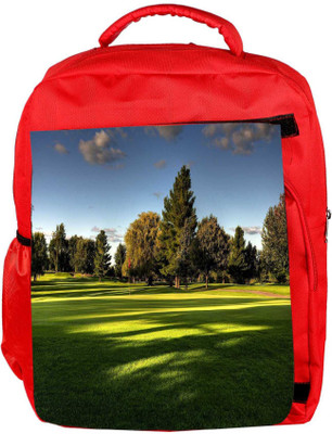 

Snoogg Eco Friendly Canvas Tress In Park Designer Backpack Rucksack School Travel Unisex Casual Canvas Bag Bookbag Satchel 5 L Backpack(Red)