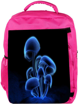 

Snoogg Eco Friendly Canvas Digital Blasphemy Mushroom Designer Backpack Rucksack School Travel Unisex Casual Canvas Bag Bookbag Satchel 5 L Backpack(Pink)