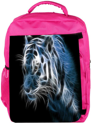 

Snoogg Eco Friendly Canvas Shine Tiger Digital Backpack Rucksack School Travel Unisex Casual Canvas Bag Bookbag Satchel 5 L Backpack(Pink)