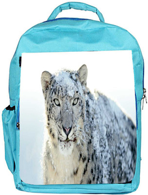 

Snoogg Eco Friendly Canvas Snow Leopard Designer Backpack Rucksack School Travel Unisex Casual Canvas Bag Bookbag Satchel 5 L Backpack(Blue)