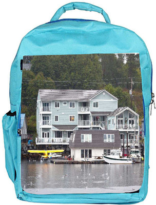 

Snoogg Eco Friendly Canvas Alaska Transportation Backpack Rucksack School Travel Unisex Casual Canvas Bag Bookbag Satchel 5 L Backpack(Blue)
