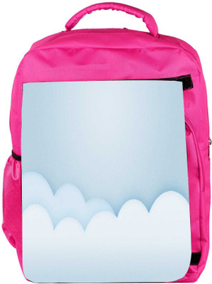 

Snoogg Eco Friendly Canvas Lite Color Clouds Designer Backpack Rucksack School Travel Unisex Casual Canvas Bag Bookbag Satchel 5 L Backpack(Pink)