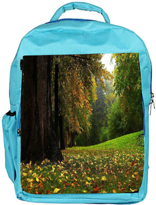 

Snoogg Eco Friendly Canvas Green Garden Dense Forest Designer Backpack Rucksack School Travel Unisex Casual Canvas Bag Bookbag Satchel 5 L Backpack(Blue)