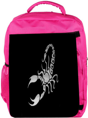 

Snoogg Eco Friendly Canvas Scorpio Designer Backpack Rucksack School Travel Unisex Casual Canvas Bag Bookbag Satchel 5 L Backpack(Pink)
