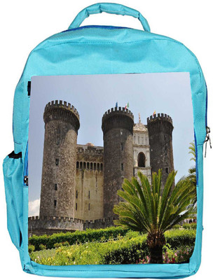 

Snoogg Eco Friendly Canvas Tower Palace Designer Backpack Rucksack School Travel Unisex Casual Canvas Bag Bookbag Satchel 5 L Backpack(Blue)