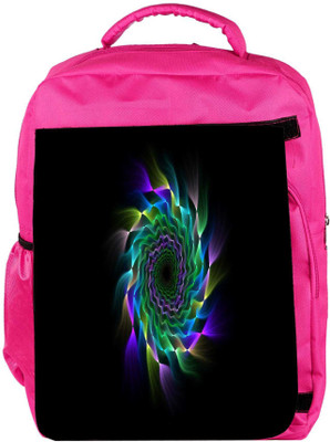 

Snoogg Eco Friendly Canvas Vortex Abstract Designer Backpack Rucksack School Travel Unisex Casual Canvas Bag Bookbag Satchel 5 L Backpack(Pink)