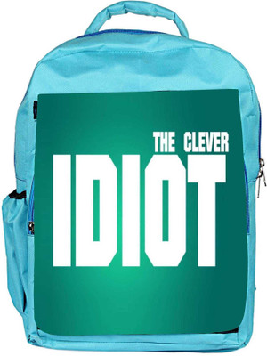 

Snoogg Eco Friendly Canvas The Clever Idiot Backpack Rucksack School Travel Unisex Casual Canvas Bag Bookbag Satchel 5 L Backpack(Blue)