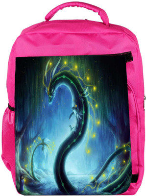 

Snoogg Eco Friendly Canvas Dragon Era Backpack Rucksack School Travel Unisex Casual Canvas Bag Bookbag Satchel 5 L Backpack(Pink)