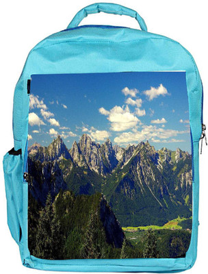 

Snoogg Eco Friendly Canvas Mountains Designer Backpack Rucksack School Travel Unisex Casual Canvas Bag Bookbag Satchel 5 L Backpack(Blue)
