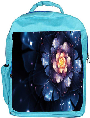 

Snoogg Eco Friendly Canvas Beautiful Blue Flower Designer Backpack Rucksack School Travel Unisex Casual Canvas Bag Bookbag Satchel 5 L Backpack(Blue)