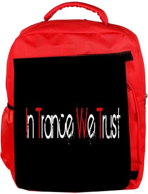 

Snoogg Eco Friendly Canvas In Trance We Trust Backpack Rucksack School Travel Unisex Casual Canvas Bag Bookbag Satchel 5 L Backpack(Red)