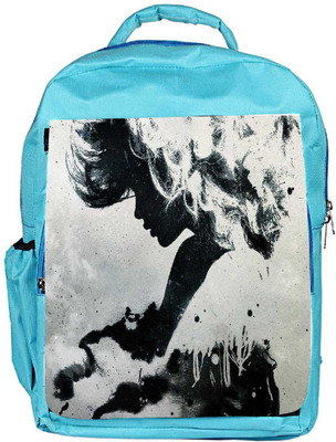 

Snoogg Eco Friendly Canvas Paint Art Backpack Rucksack School Travel Unisex Casual Canvas Bag Bookbag Satchel 5 L Backpack(Blue)