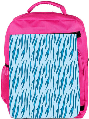 

Snoogg Eco Friendly Canvas Abstract Blue Chetah Design Designer Backpack Rucksack School Travel Unisex Casual Canvas Bag Bookbag Satchel 5 L Backpack(Pink)