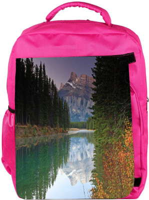 

Snoogg Eco Friendly Canvas Reflecting Water Designer Backpack Rucksack School Travel Unisex Casual Canvas Bag Bookbag Satchel 5 L Backpack(Pink)