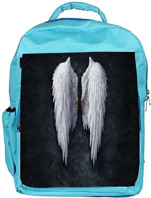 

Snoogg Eco Friendly Canvas Broken Angel Wings Designer Backpack Rucksack School Travel Unisex Casual Canvas Bag Bookbag Satchel 5 L Backpack(Blue)
