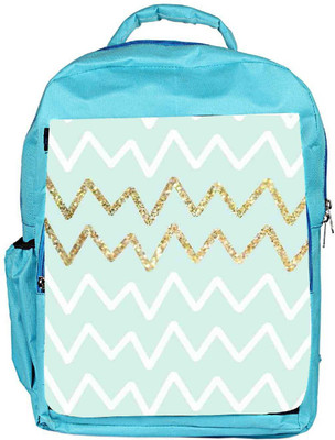 

Snoogg Eco Friendly Canvas Chevron Blue Backpack Rucksack School Travel Unisex Casual Canvas Bag Bookbag Satchel 5 L Backpack(Blue)