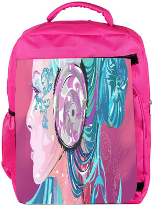 

Snoogg Eco Friendly Canvas Beautiful Side Portrait 2753 Backpack Rucksack School Travel Unisex Casual Canvas Bag Bookbag Satchel 5 L Backpack(Pink)