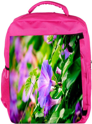 

Snoogg Eco Friendly Canvas Red Flower Designer Backpack Rucksack School Travel Unisex Casual Canvas Bag Bookbag Satchel 5 L Backpack(Pink)