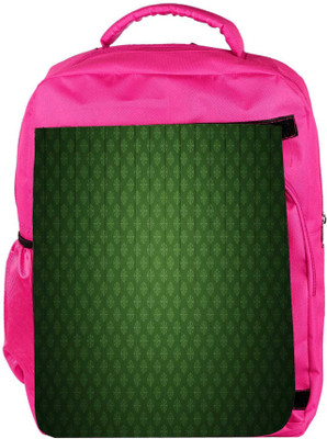 

Snoogg Eco Friendly Canvas Abstract Green Lined Design Designer Backpack Rucksack School Travel Unisex Casual Canvas Bag Bookbag Satchel 5 L Backpack(Pink)