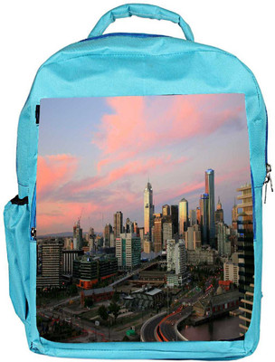 

Snoogg Eco Friendly Canvas Roads In City Designer Backpack Rucksack School Travel Unisex Casual Canvas Bag Bookbag Satchel 5 L Backpack(Blue)