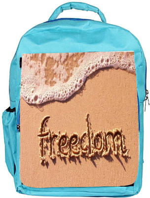 

Snoogg Eco Friendly Canvas Freedom Designer Backpack Rucksack School Travel Unisex Casual Canvas Bag Bookbag Satchel 5 L Backpack(Blue)