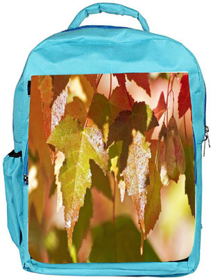 

Snoogg Eco Friendly Canvas Autumn Leaves Backpack Rucksack School Travel Unisex Casual Canvas Bag Bookbag Satchel 5 L Backpack(Blue)