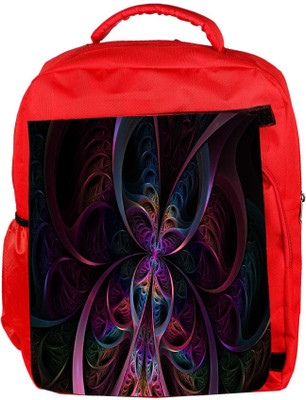

Snoogg Eco Friendly Canvas Abstract Colorful Pattern Designer Backpack Rucksack School Travel Unisex Casual Canvas Bag Bookbag Satchel 5 L Backpack(Red)
