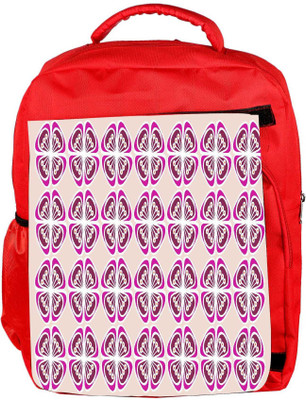 

Snoogg Eco Friendly Canvas Abstract Light Purple Designer Backpack Rucksack School Travel Unisex Casual Canvas Bag Bookbag Satchel 5 L Backpack(Red)