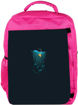 

Snoogg Eco Friendly Canvas Goldfish In A Bowl In The Sea Designer Backpack Rucksack School Travel Unisex Casual Canvas Bag Bookbag Satchel 5 L Backpack(Pink)