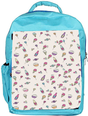 

Snoogg Eco Friendly Canvas Sweet Pattern Backpack Rucksack School Travel Unisex Casual Canvas Bag Bookbag Satchel 5 L Backpack(Blue)