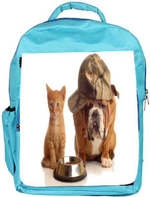 

Snoogg Eco Friendly Canvas Hungry For Food Designer Backpack Rucksack School Travel Unisex Casual Canvas Bag Bookbag Satchel 5 L Backpack(Blue)