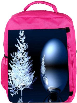 

Snoogg Eco Friendly Canvas Merry Christmas Designer Backpack Rucksack School Travel Unisex Casual Canvas Bag Bookbag Satchel 5 L Backpack(Pink)