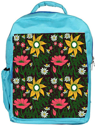 

Snoogg Eco Friendly Canvas Seamless Texture With Flowers And Butterflies Endless Floral Pattern Backpack Rucksack School Travel Unisex Casual Canvas Bag Bookbag Satchel 5 L Backpack(Blue)