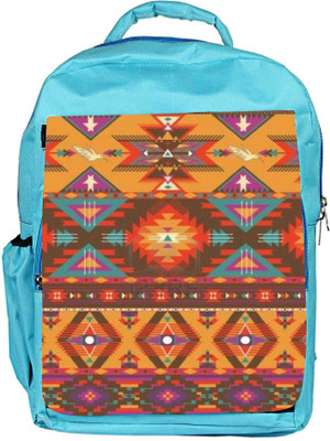 

Snoogg Eco Friendly Canvas Aztec Pattern Cream Stuff Backpack Rucksack School Travel Unisex Casual Canvas Bag Bookbag Satchel 5 L Backpack(Blue)