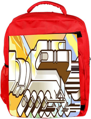 

Snoogg Eco Friendly Canvas Mechanism Of Hand Shake Designer Backpack Rucksack School Travel Unisex Casual Canvas Bag Bookbag Satchel 5 L Backpack(Red)