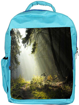 

Snoogg Eco Friendly Canvas Hidden Way In Forest Designer Backpack Rucksack School Travel Unisex Casual Canvas Bag Bookbag Satchel 5 L Backpack(Blue)