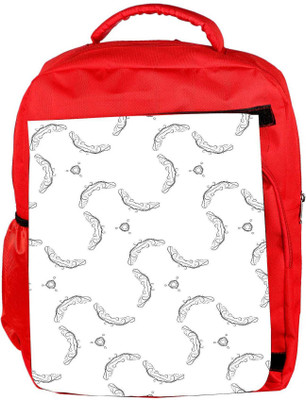 

Snoogg Eco Friendly Canvas Grey Germs Designer Backpack Rucksack School Travel Unisex Casual Canvas Bag Bookbag Satchel 5 L Backpack(Red)
