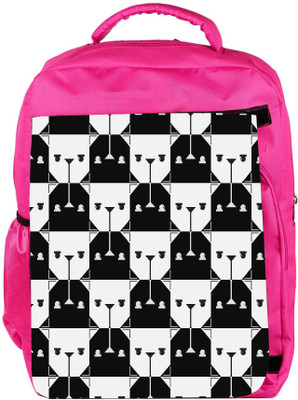 

Snoogg Eco Friendly Canvas Opposite Faces Designer Backpack Rucksack School Travel Unisex Casual Canvas Bag Bookbag Satchel 5 L Backpack(Pink)