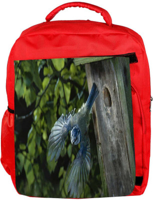

Snoogg Eco Friendly Canvas Flying Sparrow Designer Backpack Rucksack School Travel Unisex Casual Canvas Bag Bookbag Satchel 5 L Backpack(Red)