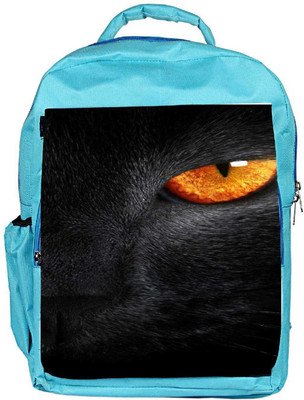 

Snoogg Eco Friendly Canvas Cat Eyes Backpack Rucksack School Travel Unisex Casual Canvas Bag Bookbag Satchel 5 L Backpack(Blue)