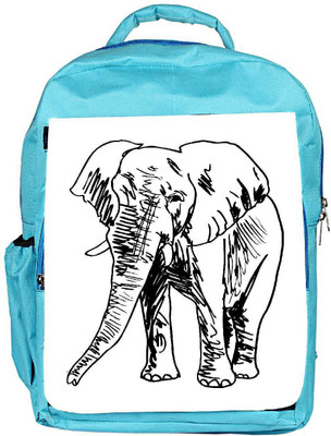 

Snoogg Eco Friendly Canvas Sketch Of Elephant Vector Illustration Backpack Rucksack School Travel Unisex Casual Canvas Bag Bookbag Satchel 5 L Backpack(Blue)